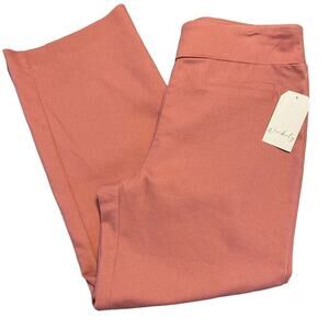 NWT Wonderly Rose Berry Twill Crop Pants 12